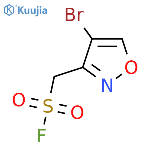 (4-Bromo-1,2-oxazol-3-yl)methanesulfonyl fluoride structure