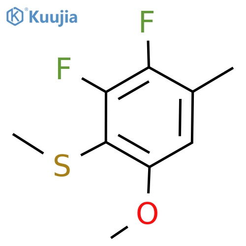 Benzene, 2,3-difluoro-5-methoxy-1-methyl-4-(methylthio)- structure