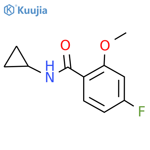 N-Cyclopropyl-4-fluoro-2-methoxybenzamide structure