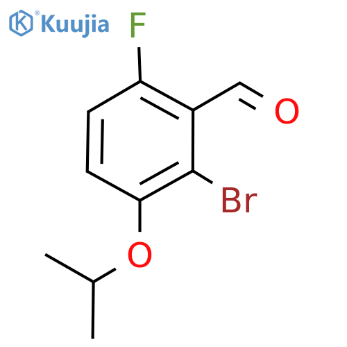 Benzaldehyde, 2-bromo-6-fluoro-3-(1-methylethoxy)- structure