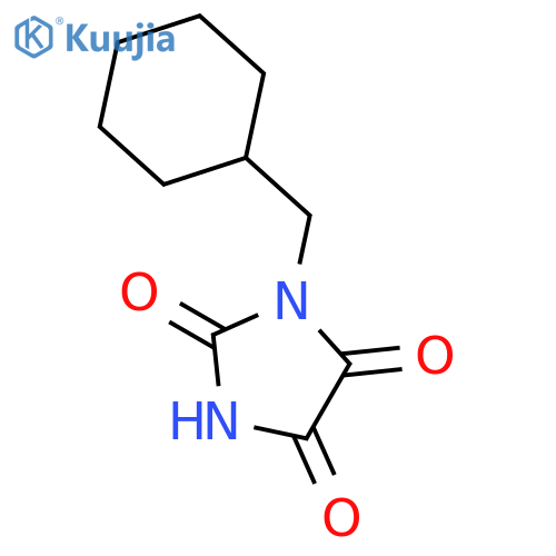 2,4,5-Imidazolidinetrione,1-cyclohexyl-3-methyl- structure