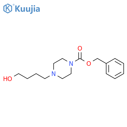 benzyl 4-(4-hydroxybutyl)piperazine-1-carboxylate structure