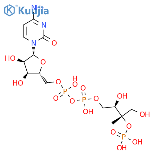 4-CDP-2-C-methyl-D-erythritol 2-phosphate structure
