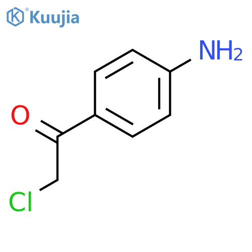 1-(4-Aminophenyl)-2-chloroethanone structure