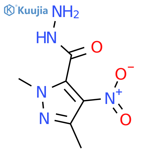1,3-Dimethyl-4-nitro-1H-pyrazole-5-carbohydrazide structure