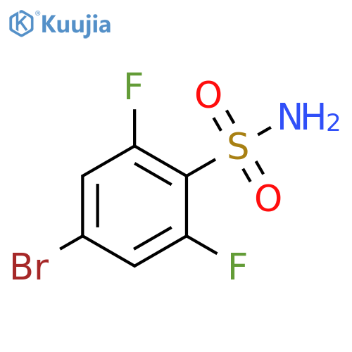 4-bromo-2,6-difluorobenzene-1-sulfonamide structure