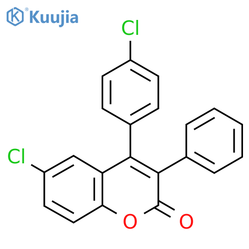 6-Chloro-4(4-Chloro Phenyl)-3-Phenyl Coumarin structure