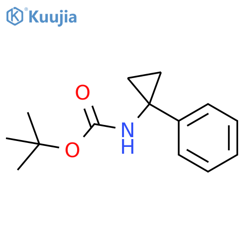 tert-Butyl (1-phenylcyclopropyl)carbamate structure