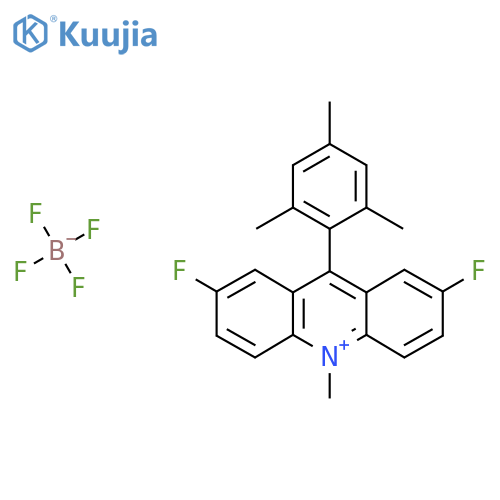 2,7-Difluoro-9-mesityl-10-methylacridin-10-ium tetrafluoroborate structure