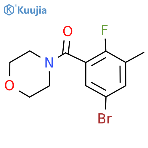 Methanone, (5-bromo-2-fluoro-3-methylphenyl)-4-morpholinyl- structure
