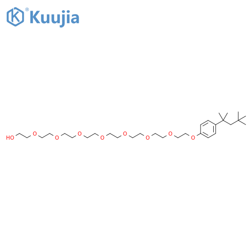 3,6,9,12,15,18,21-Heptaoxatricosan-1-ol,23-[4-(1,1,3,3-tetramethylbutyl)phenoxy]- structure