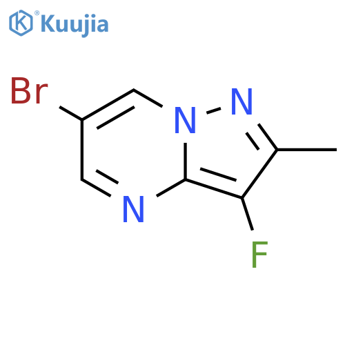 6-bromo-3-fluoro-2-methyl-pyrazolo[1,5-a]pyrimidine structure