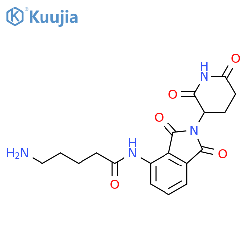 5-amino-N-2-(2,6-dioxopiperidin-3-yl)-1,3-dioxo-2,3-dihydro-1H-isoindol-4-ylpentanamide structure
