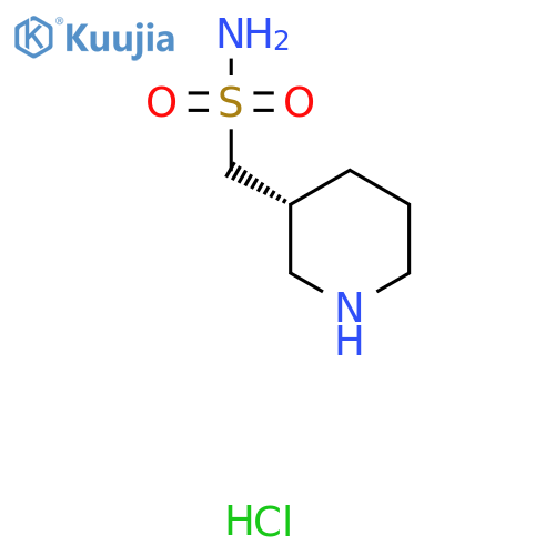 (3R)-piperidin-3-ylmethanesulfonamide hydrochloride structure