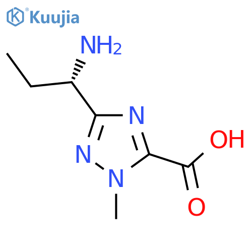 3-(1S)-1-aminopropyl-1-methyl-1H-1,2,4-triazole-5-carboxylic acid structure