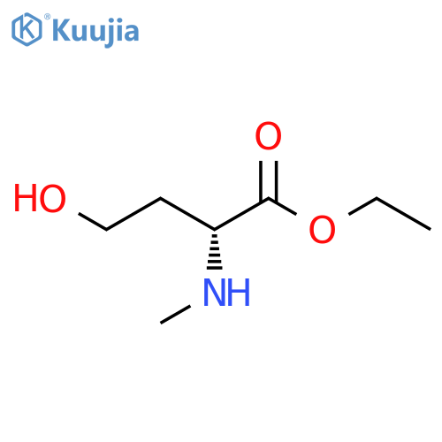 ethyl (2R)-4-hydroxy-2-(methylamino)butanoate structure