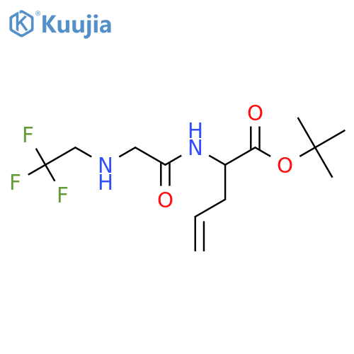 tert-butyl 2-{2-(2,2,2-trifluoroethyl)aminoacetamido}pent-4-enoate structure