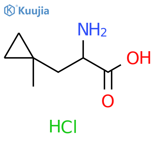2-amino-3-(1-methylcyclopropyl)propanoic acid hydrochloride structure