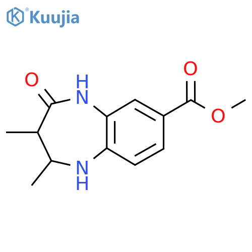 methyl 2,3-dimethyl-4-oxo-2,3,4,5-tetrahydro-1H-1,5-benzodiazepine-7-carboxylate structure