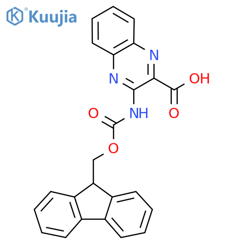3-({(9H-fluoren-9-yl)methoxycarbonyl}amino)quinoxaline-2-carboxylic acid structure