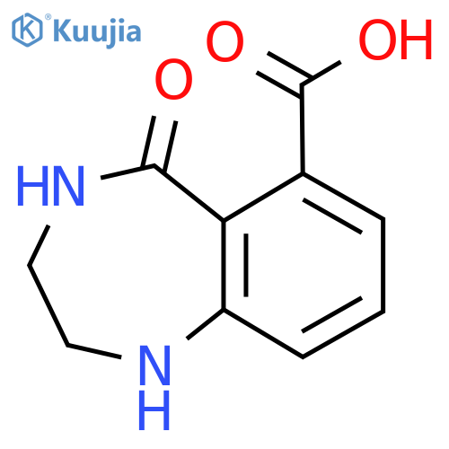 5-oxo-2,3,4,5-tetrahydro-1H-1,4-benzodiazepine-6-carboxylic acid structure