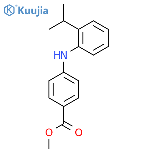 methyl 4-{2-(propan-2-yl)phenylamino}benzoate structure