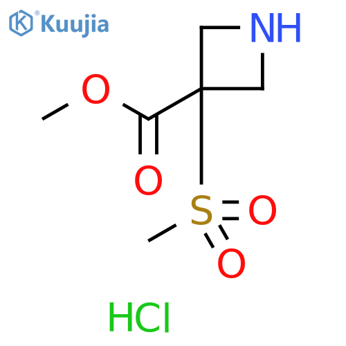 methyl 3-methanesulfonylazetidine-3-carboxylate hydrochloride structure