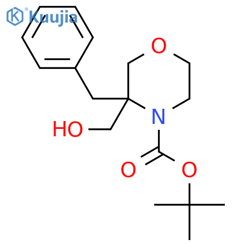 Tert-butyl 3-benzyl-3-(hydroxymethyl)morpholine-4-carboxylate structure