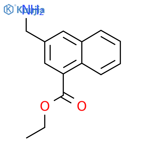Ethyl 3-(aminomethyl)naphthalene-1-carboxylate structure