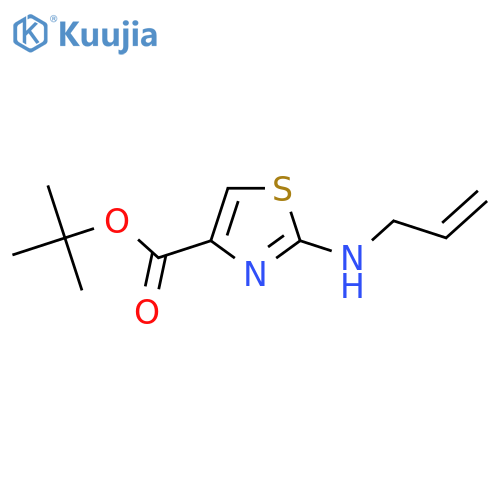 tert-butyl 2-(prop-2-en-1-yl)amino-1,3-thiazole-4-carboxylate structure
