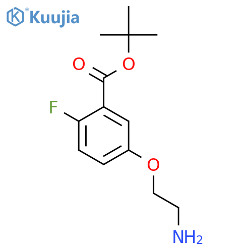 Tert-butyl 5-(2-aminoethoxy)-2-fluorobenzoate structure