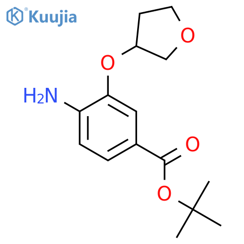 Tert-butyl 4-amino-3-(oxolan-3-yloxy)benzoate structure