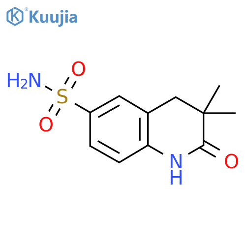 3,3-Dimethyl-2-oxo-1,2,3,4-tetrahydroquinoline-6-sulfonamide structure