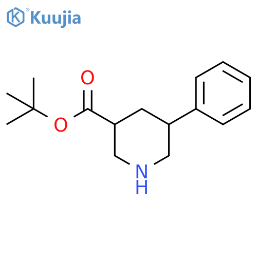 Tert-butyl 5-phenylpiperidine-3-carboxylate structure