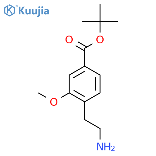 Tert-butyl 4-(2-aminoethyl)-3-methoxybenzoate structure