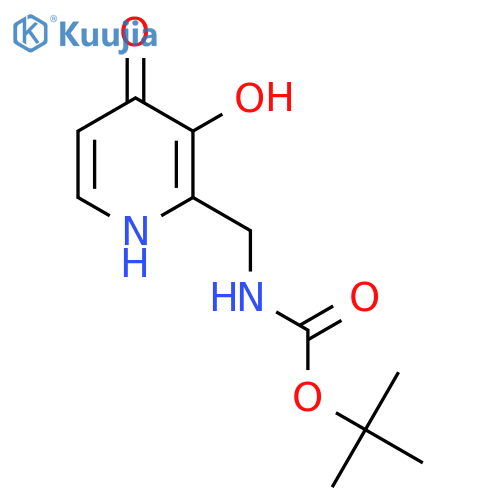 tert-butyl N-[(3,4-dihydroxypyridin-2-yl)methyl]carbamate structure