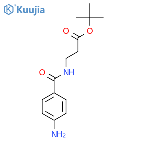 tert-butyl 3-(4-aminophenyl)formamidopropanoate structure