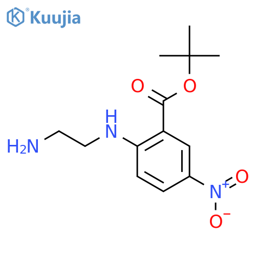 tert-butyl 2-(2-aminoethyl)amino-5-nitrobenzoate structure