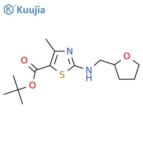 tert-butyl 4-methyl-2-{(oxolan-2-yl)methylamino}-1,3-thiazole-5-carboxylate structure