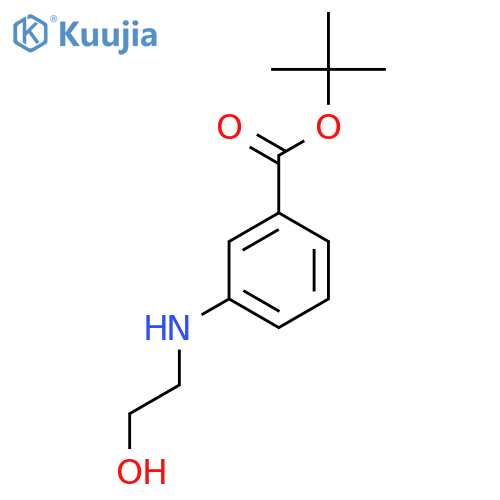 tert-butyl 3-(2-hydroxyethyl)aminobenzoate structure