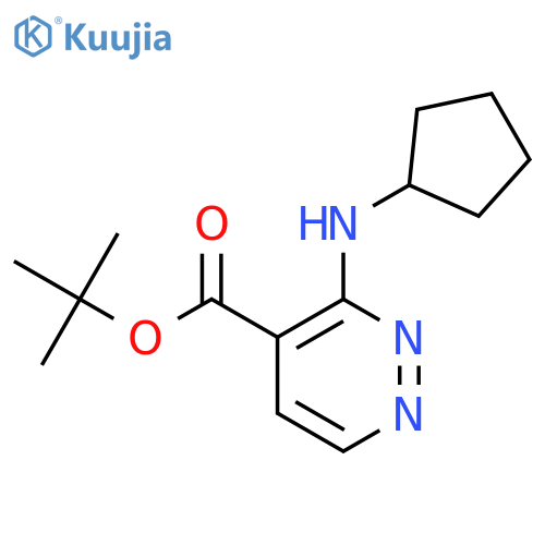 Tert-butyl 3-(cyclopentylamino)pyridazine-4-carboxylate structure