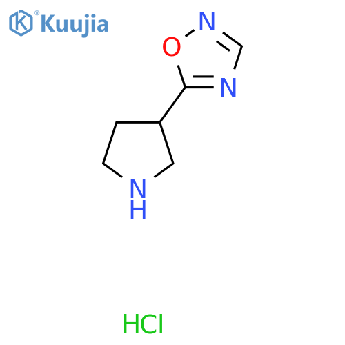 5-(Pyrrolidin-3-yl)-1,2,4-oxadiazole hydrochloride structure