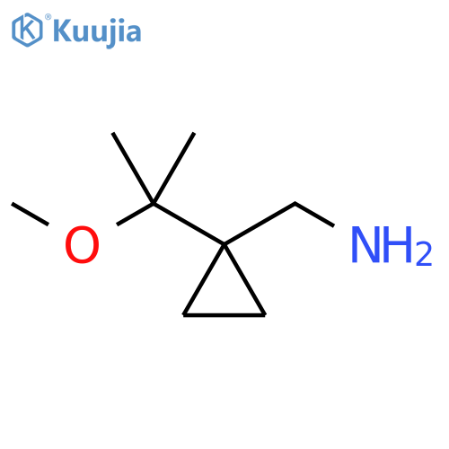 1-1-(2-methoxypropan-2-yl)cyclopropylmethanamine structure