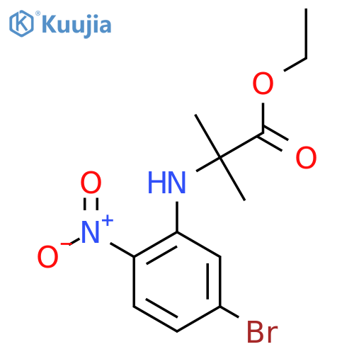 ethyl 2-(5-bromo-2-nitrophenyl)amino-2-methylpropanoate structure