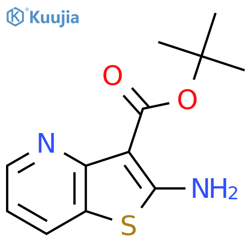 tert-butyl 2-aminothieno3,2-bpyridine-3-carboxylate structure