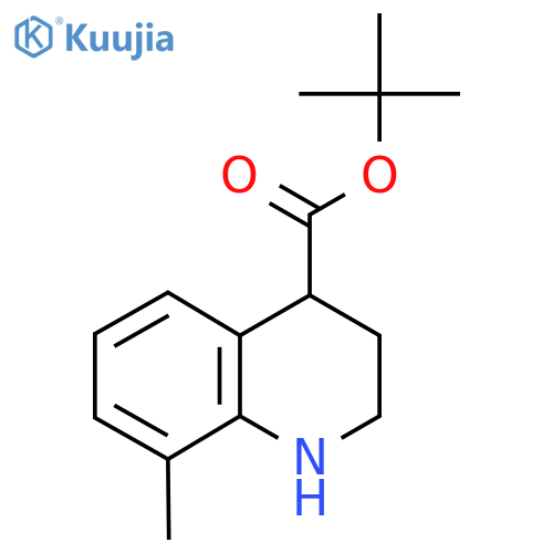 Tert-butyl 8-methyl-1,2,3,4-tetrahydroquinoline-4-carboxylate structure