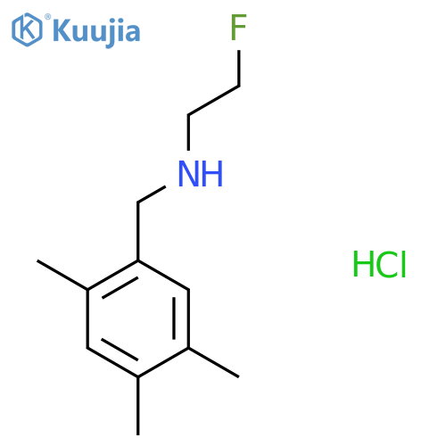 (2-fluoroethyl)(2,4,5-trimethylphenyl)methylamine hydrochloride structure