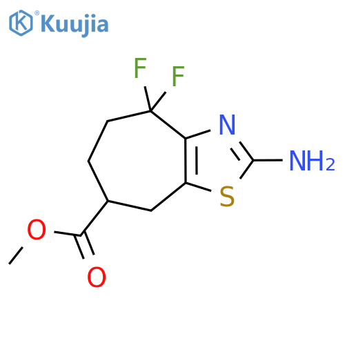 methyl 2-amino-4,4-difluoro-4H,5H,6H,7H,8H-cycloheptad1,3thiazole-7-carboxylate structure
