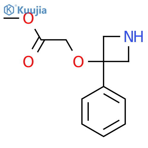 methyl 2-(3-phenylazetidin-3-yl)oxyacetate structure