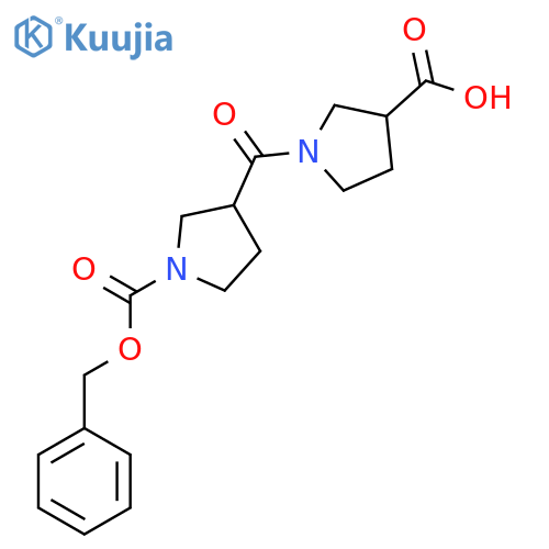 1-{1-(benzyloxy)carbonylpyrrolidine-3-carbonyl}pyrrolidine-3-carboxylic acid structure